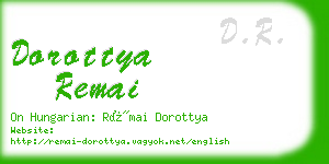 dorottya remai business card